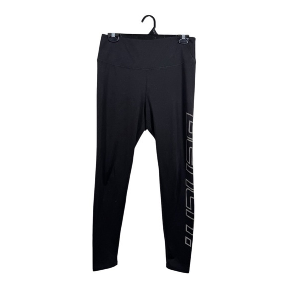 Bench Leggings Womens Size Medium Black Spellout Urbanwear Yoga Workout Athletic